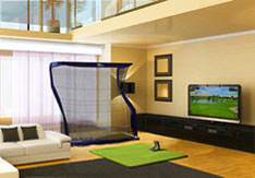 【室內高爾夫】新手打模擬高爾夫球的站姿